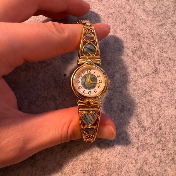 Accessories - Vintage, Avon, Genuine Abalone Pearl Watch